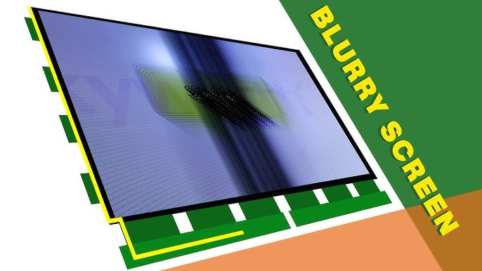 Blurry TV Screen